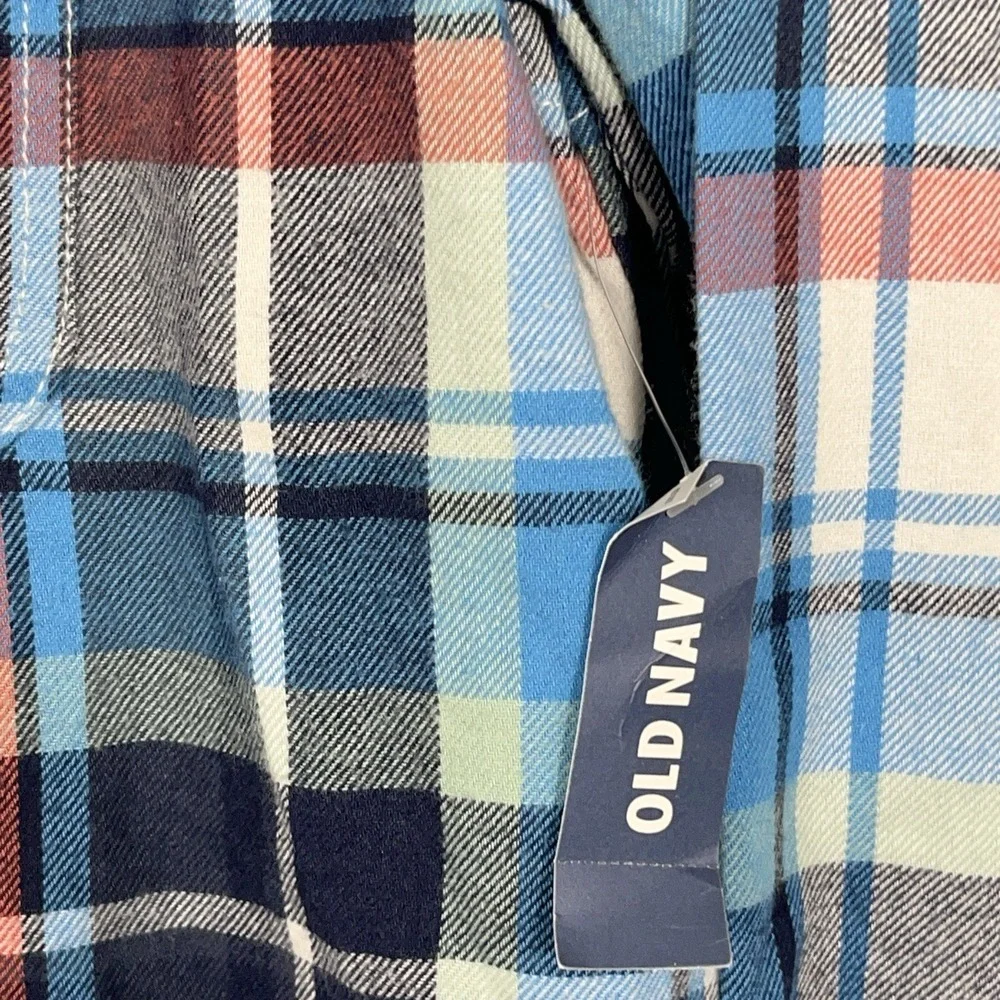 Old Navy Vintage Flannel Shirt Mens L Cotton Button Down Long Sleeve‎ Outdoor